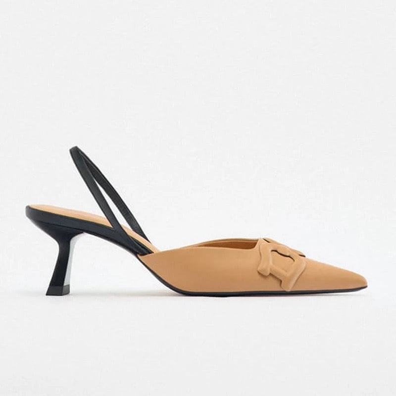 Zara Camel Slingback - Image 4
