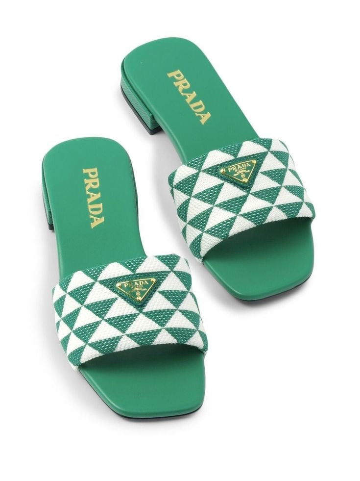 Prada embroidered slides - Image 4