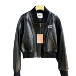Miu Cropped Biker Jacket