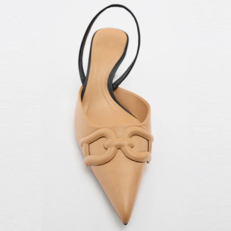 Zara Camel Slingback - Image 3
