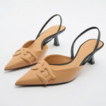 Zara Camel Slingback