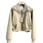 Miu Cropped Biker Jacket - Image 2