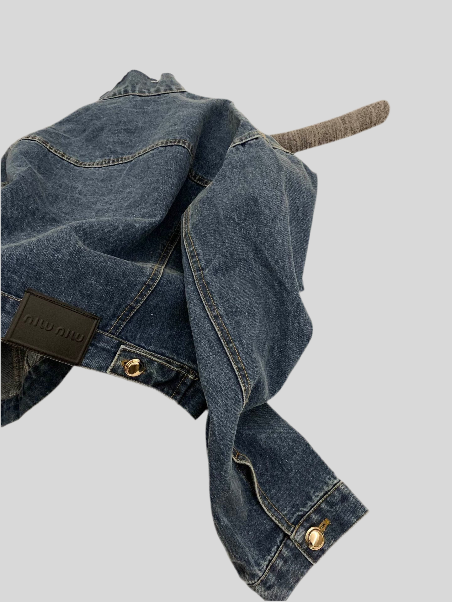 Miu denim jacket Cropped - Image 3