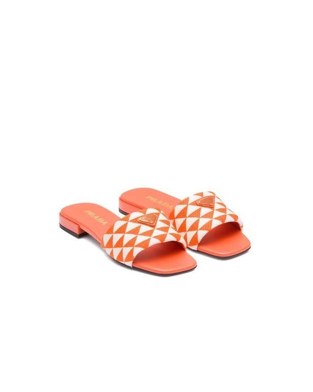 Prada embroidered slides - Image 5