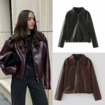 Cropped Leather Jacket - Image 2