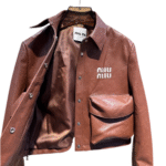 Miu leather jacket