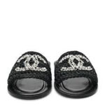 Chanel raffia slides - Image 2